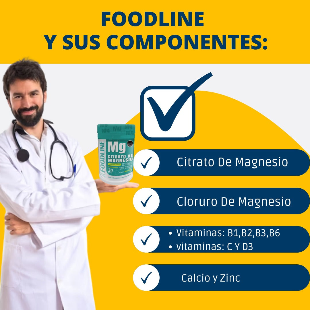 Citrato de Magnesio FOODLINE x 450g